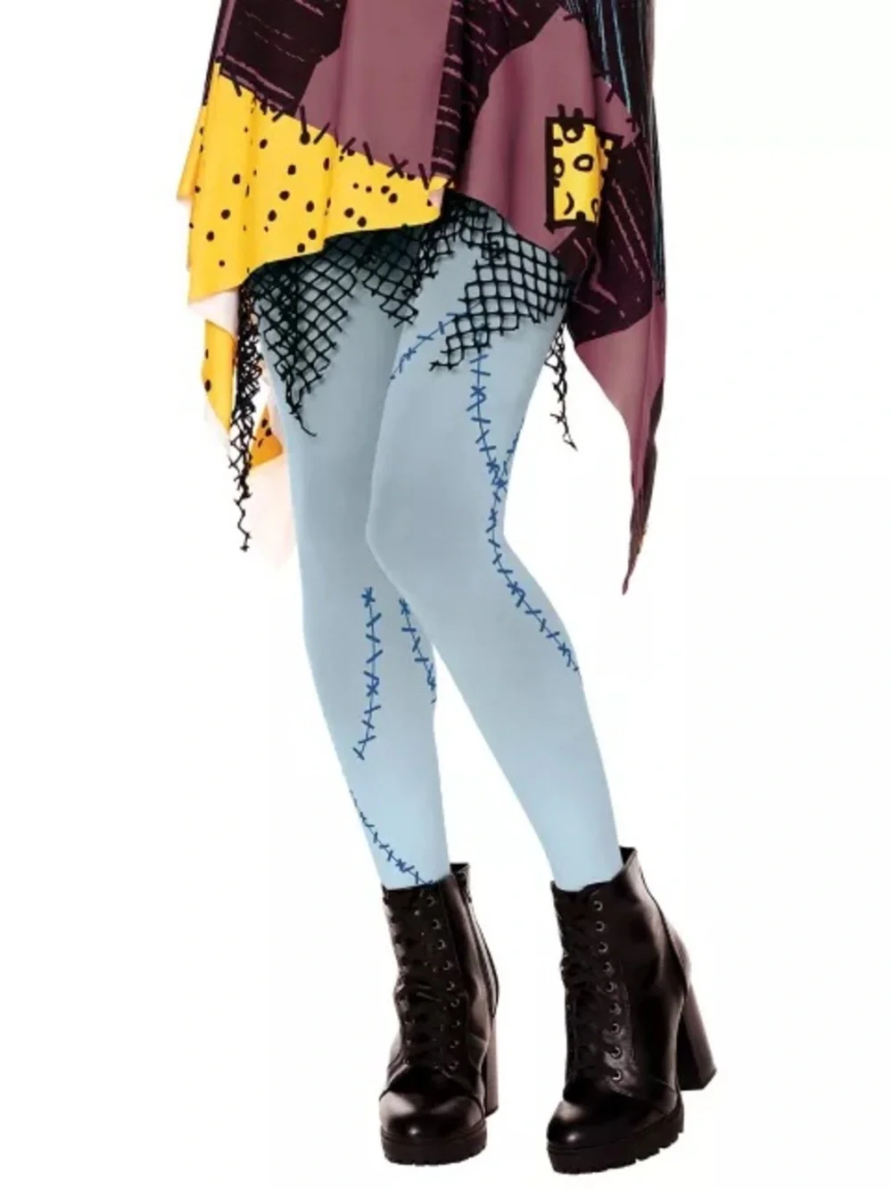 NWT Nightmare Before Christmas Sally Tights SZ M/L Whimsigoth Tim Burton Grunge
